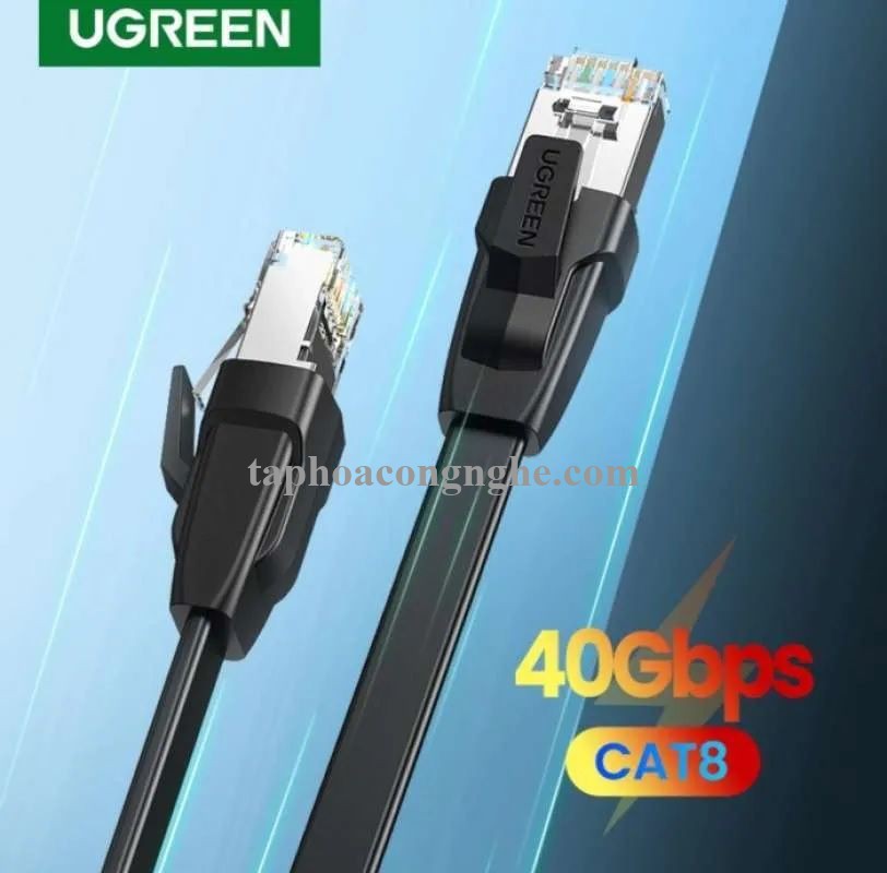 Ugreen 10983 5M CAT8 U-FTP 2000Mhz 30AWG cáp mạng màu đen NW134 30010983